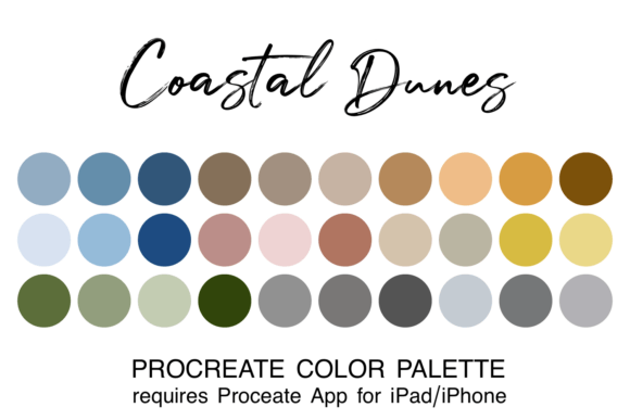 Coastal Dunes Procreate Color Palette: A Designer's Guide to Serene Art