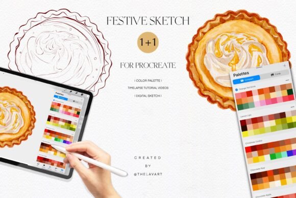 Creamy Cupcake Sketch & Color Palette: A Sweet Way to Practice Art