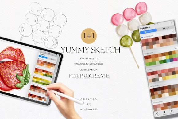 Dango Sketch & Color Palette: A Creative Toolkit for Procreate