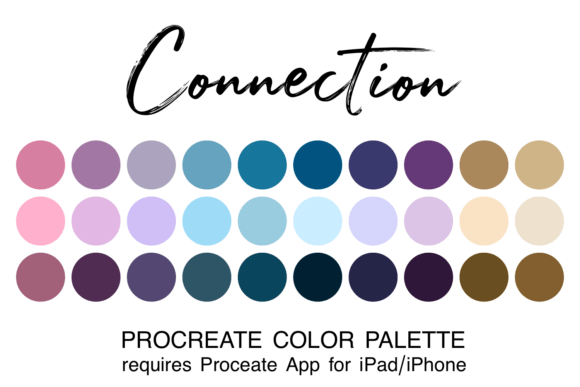 Discover the Connection Procreate Color Palette for Designers