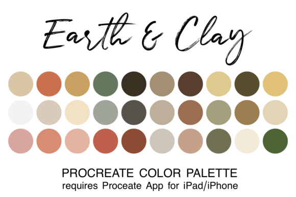 Earth & Clay Procreate Color Palette: A Designer's Guide