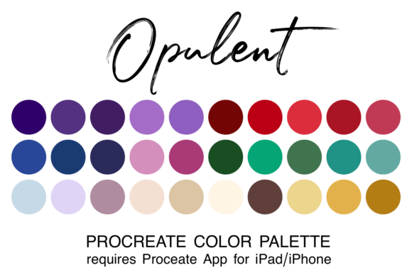 Elevate Your Art with the Opulent Procreate Color Palette
