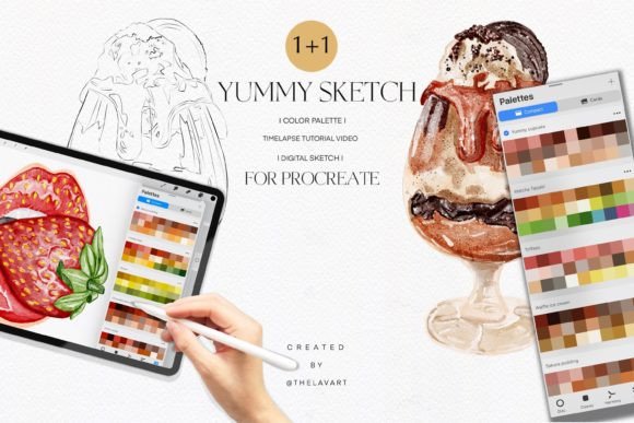 Indulge Your Creativity with the Chocolate Dessert Sketch