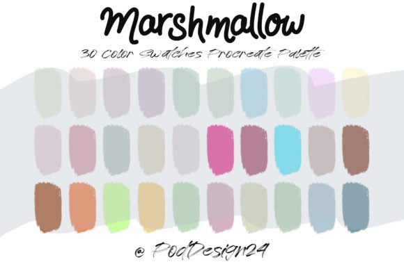 Marshmallow Palette: Procreate Colors for Soft Branding