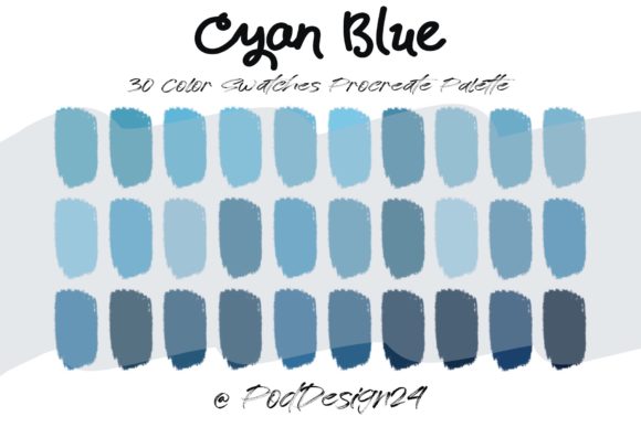 Procreate Color Palette Canyon Blue: Deep Hues for Your Art