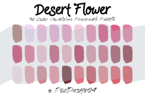 Procreate Color Palette Desert Flower: Warm, Earthy Tones for Digital Art