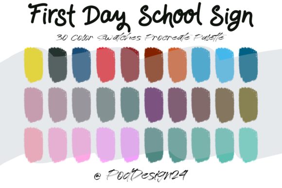 Procreate Color Palette First Day School: Capture Nostalgia