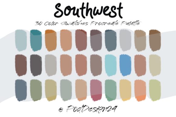 Procreate Color Palette Southwest: Earthy Tones for Your Digital Art