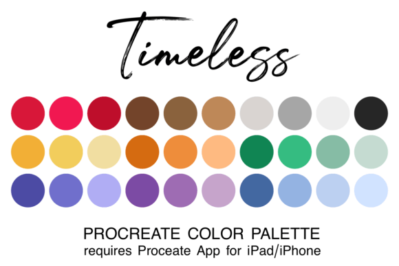 Timeless Procreate Color Palette: A Foundation for Enduring Design