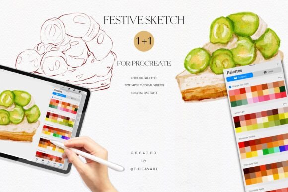 Unleash Your Creativity with Grape Cheesecake Sketch & Color Palette