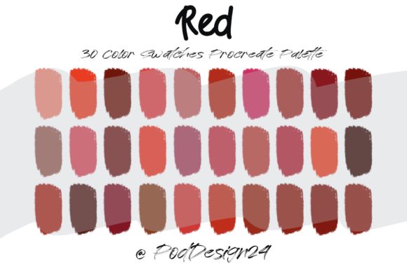 Unleashing Passion: The Procreate Color Palette Red