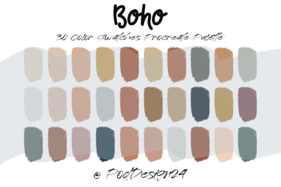 Unlock Your Creative Flow with the Procreate Color Palette Boho