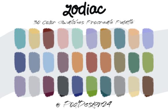 Unlocking Cosmic Hues: The Procreate Color Palette Zodiac