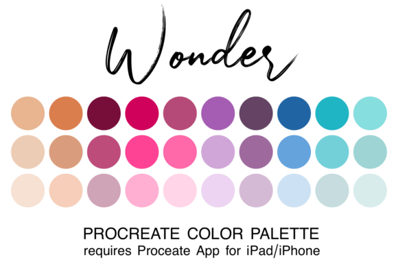 Unlocking Romance and Depth with the Wonder Procreate Color Palette